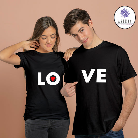 Love Couple Half Sleeve T-Shirt