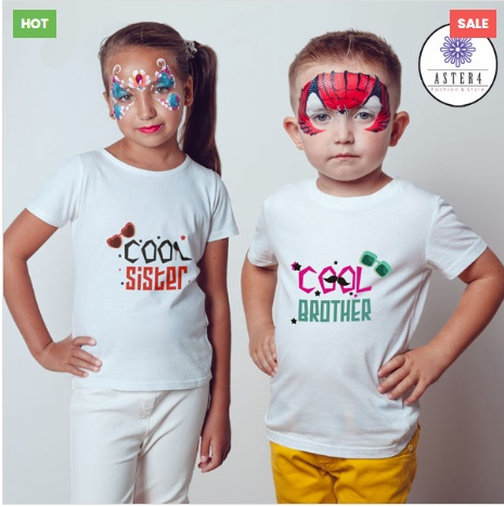 Cool Sister & Cool Brother Half Sleeve T-Shirt