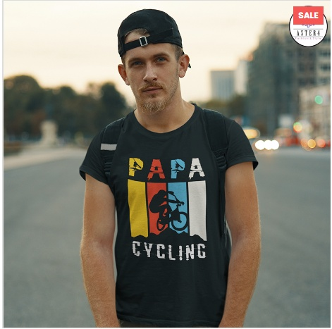 Papa Cycling half-sleeve T-shirt