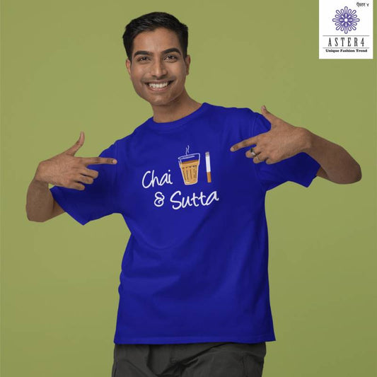 Chai & Sutta T-shirt For Men's