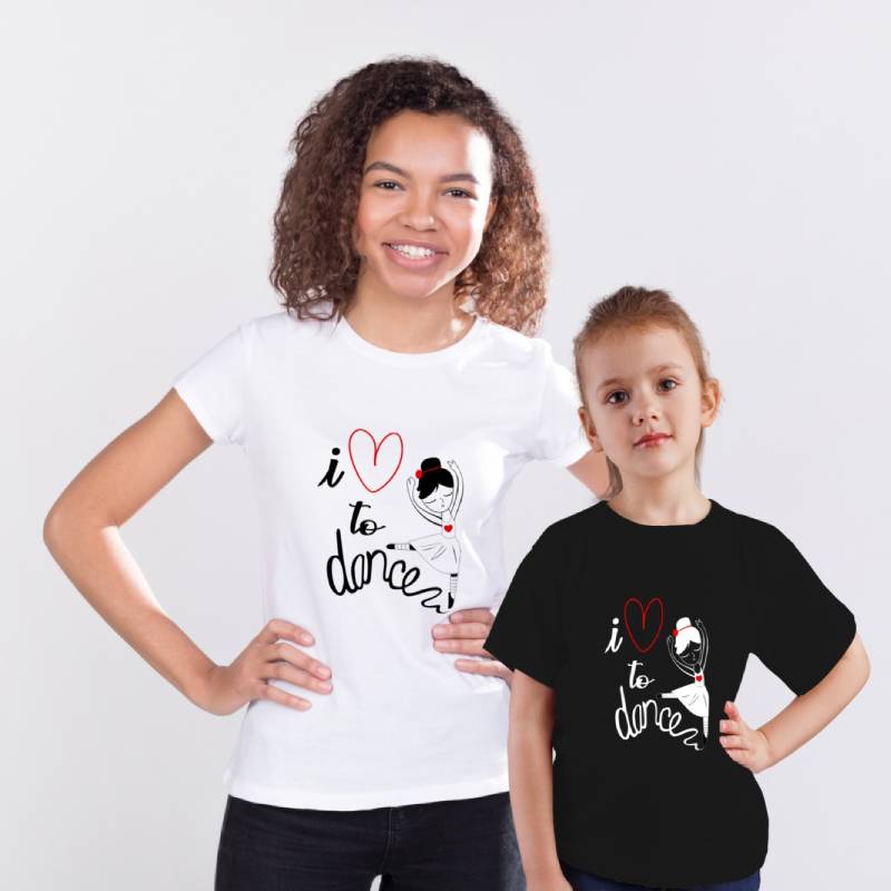 I love to Dance Mother Daughter T-shirt