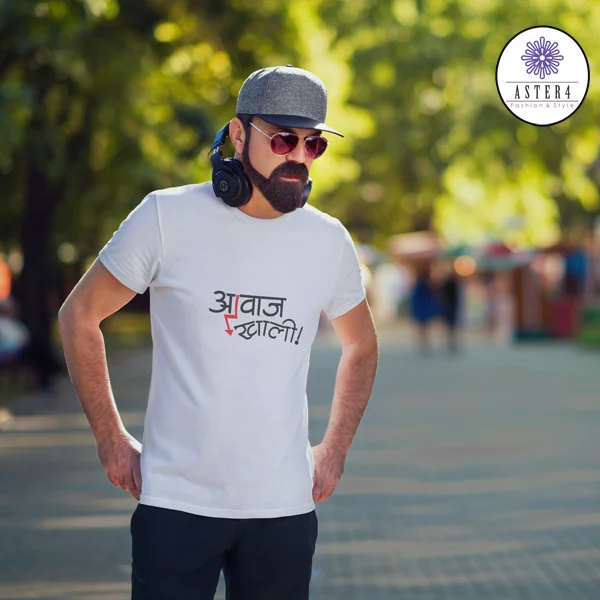 Aavaj-Khali-Marathi-Quotes-Printed-Tshirt-white-Aster4dotcom