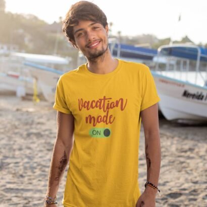 Vacation-Mode-On-Vacation-Quotes-Printed-Tshirt-Yellow-Aster4dotcom