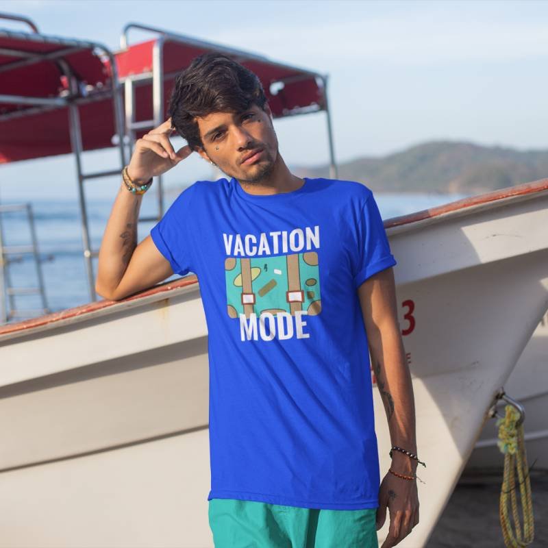 Vacation-Mode-Vacation-Quotes-Printed-Tshirt-Royalblue-Aster4dotcom