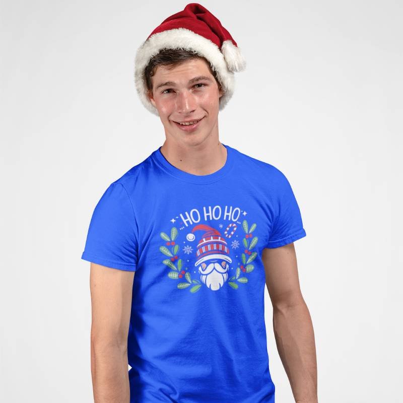 Oh-Ho-Ho-Merry-Christmas-Unisex-Quotes-Printed-Tshirt-Green-Aster4dotcom