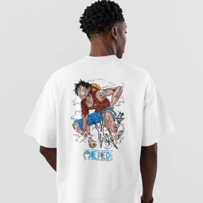 One Piece Anime Graphic T-Shirt-white