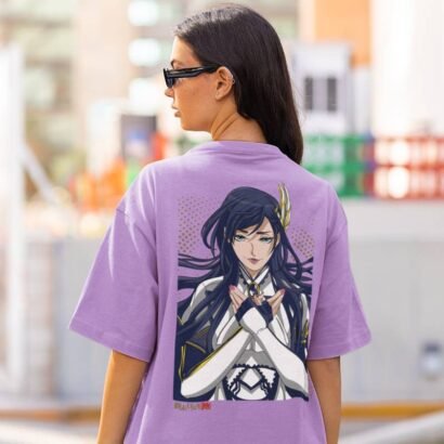 Record of Ragnarok – Brunhilde Anime Graphic Oversized T-Shirt-lavender