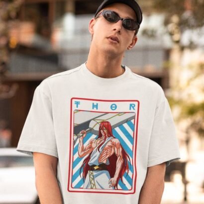 Record of Ragnarok Tee – Thunder God Thor-White